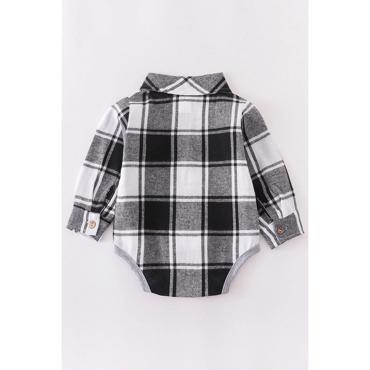 Plaid Button Down Onesie