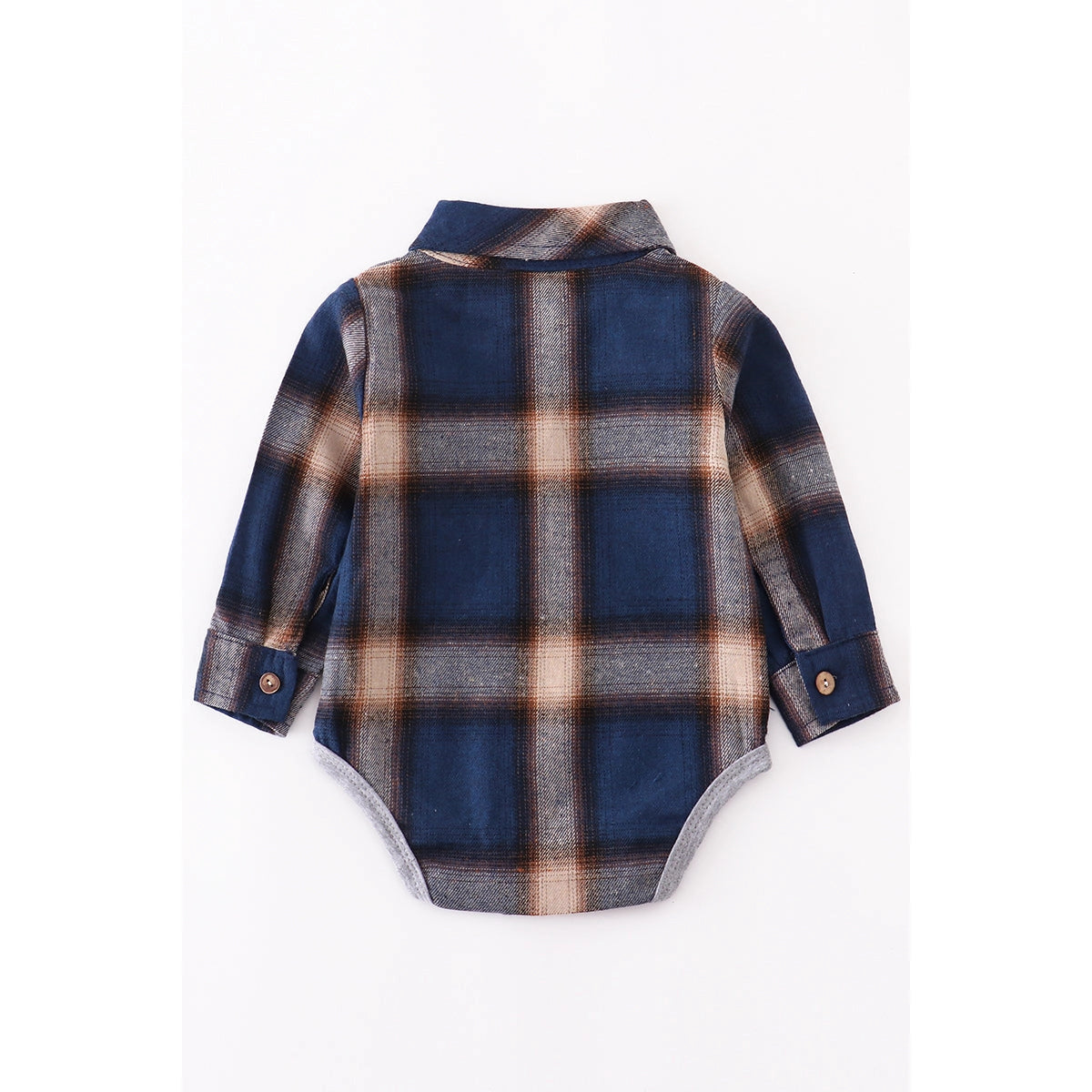 Plaid Button Down Onesie